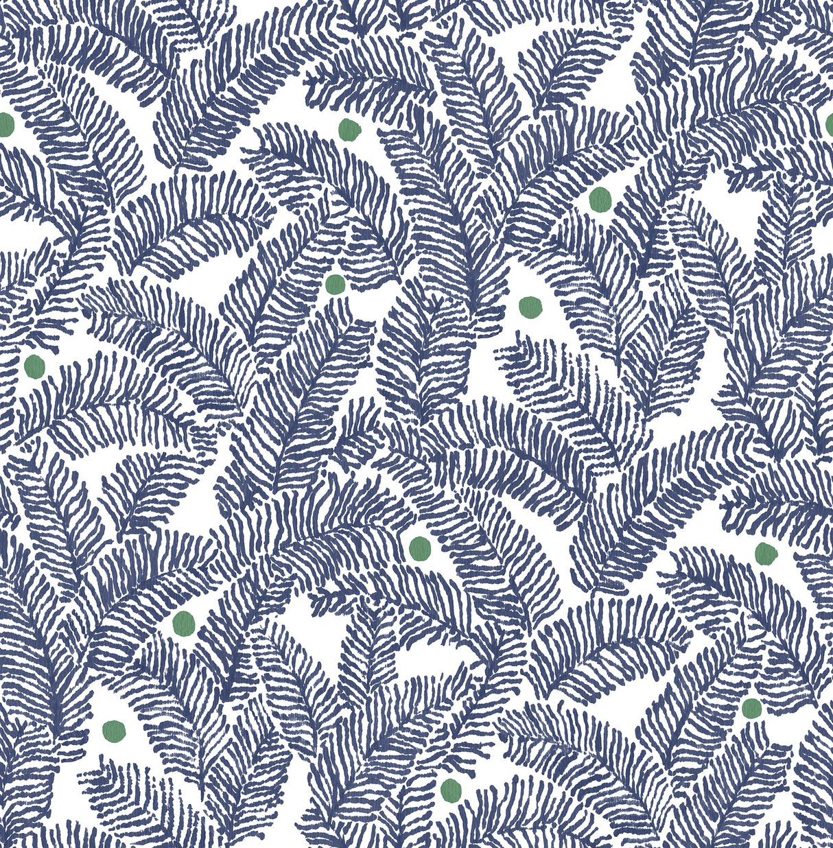A-Street Prints 2969-26034 Athina Navy Fern Wallpaper