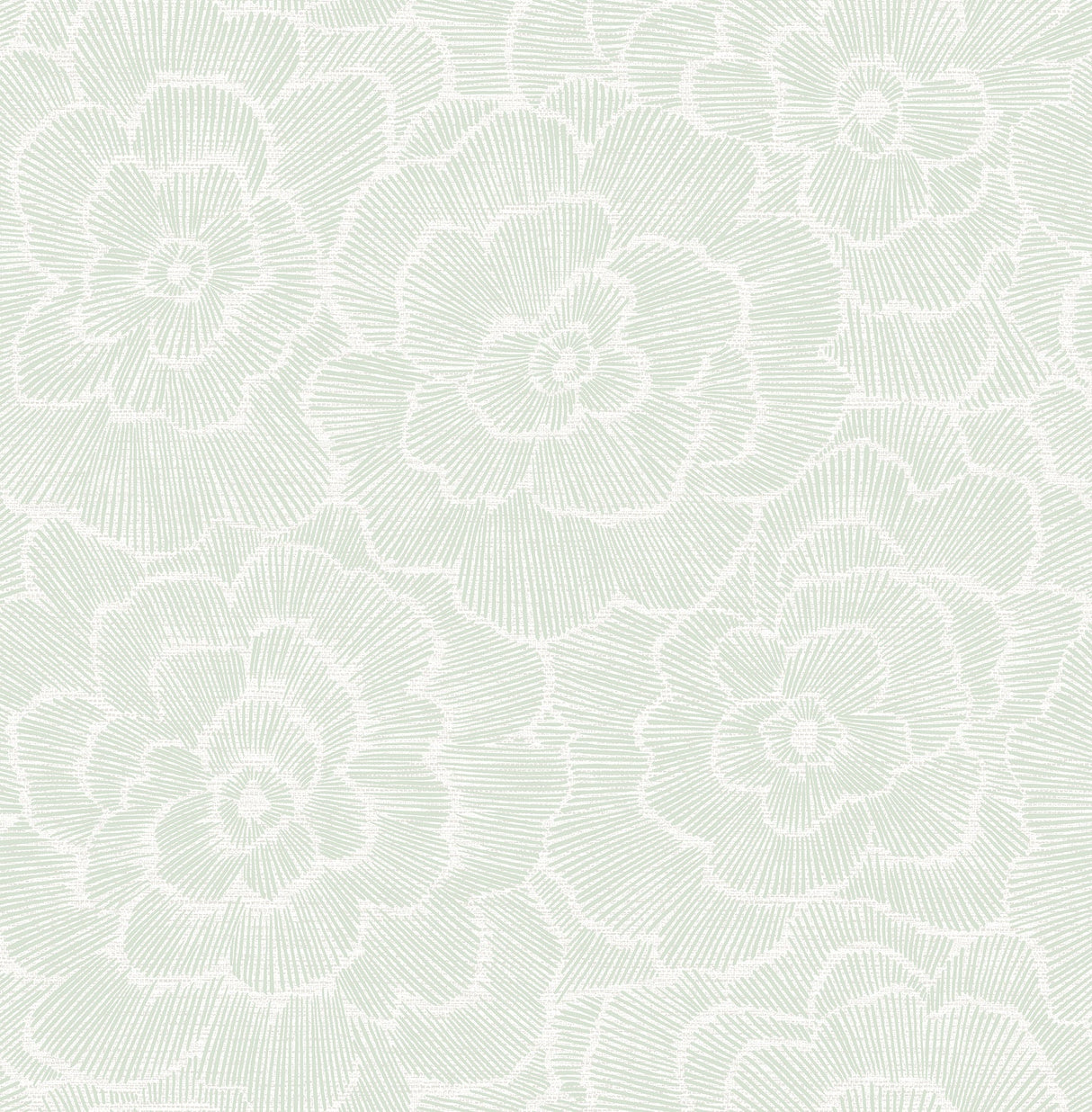 A-Street Prints 2969-26040 Periwinkle Green Textured Floral Wallpaper