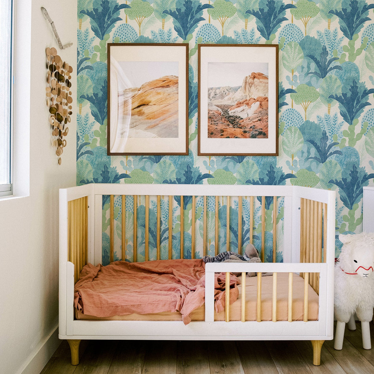 A-Street Prints 2969-26045 Ari Teal Desert Oasis Wallpaper