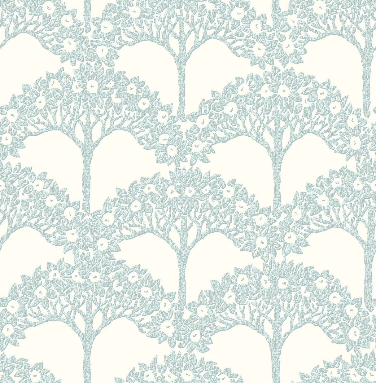 A-Street Prints 2970-26111 Dawson Turquoise Magnolia Tree Wallpaper