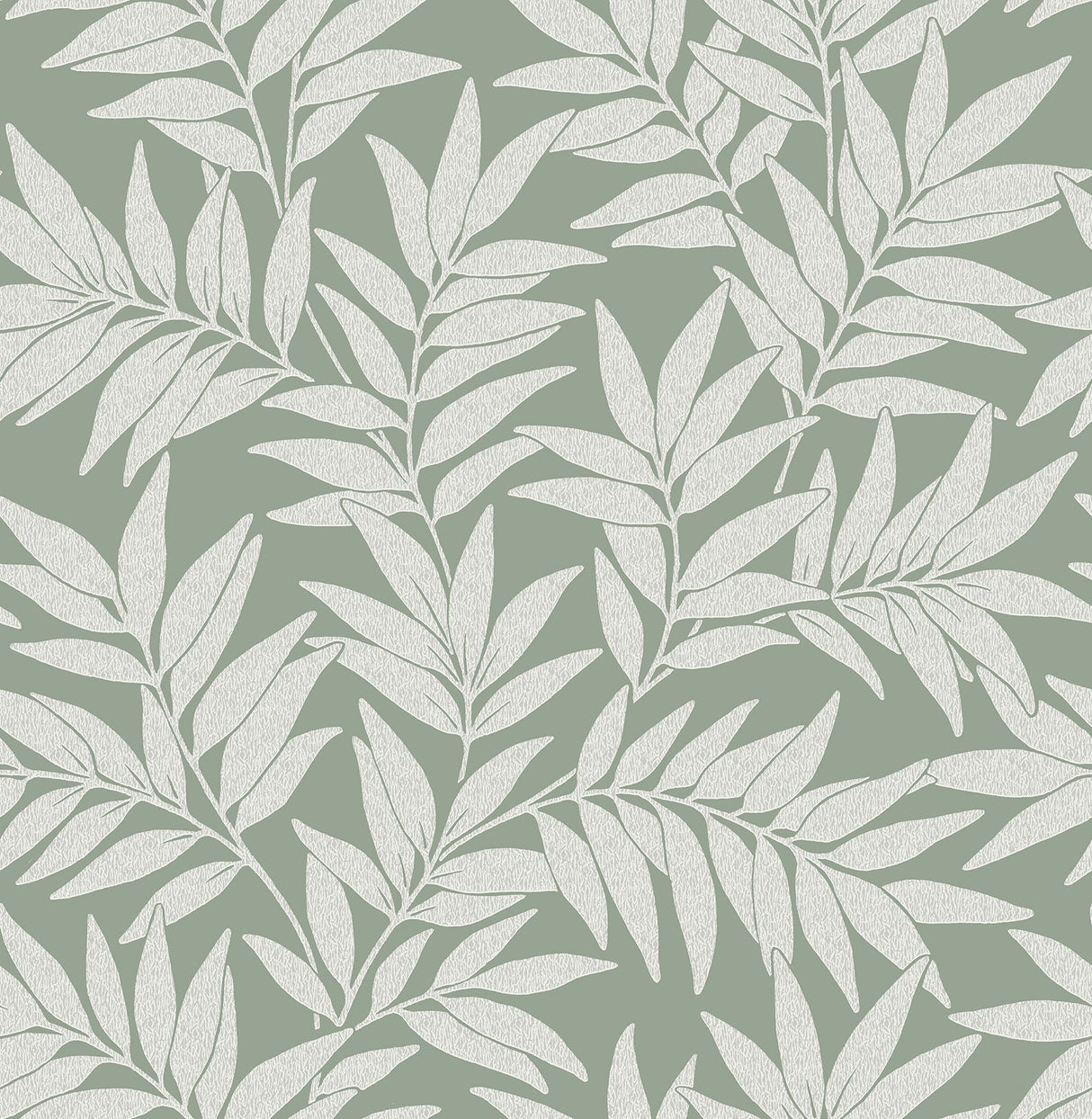 A-Street Prints 2970-26122 Morris Green Leaf Wallpaper