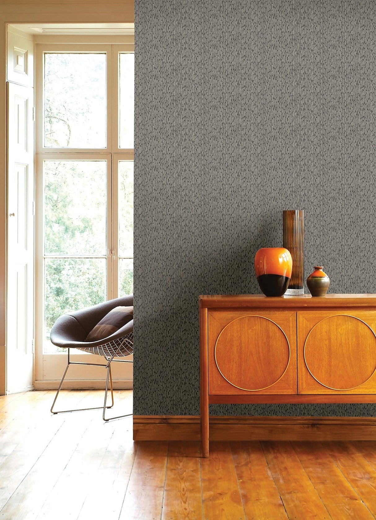 A-Street Prints 2970-26126 Mackintosh Charcoal Textural Wallpaper