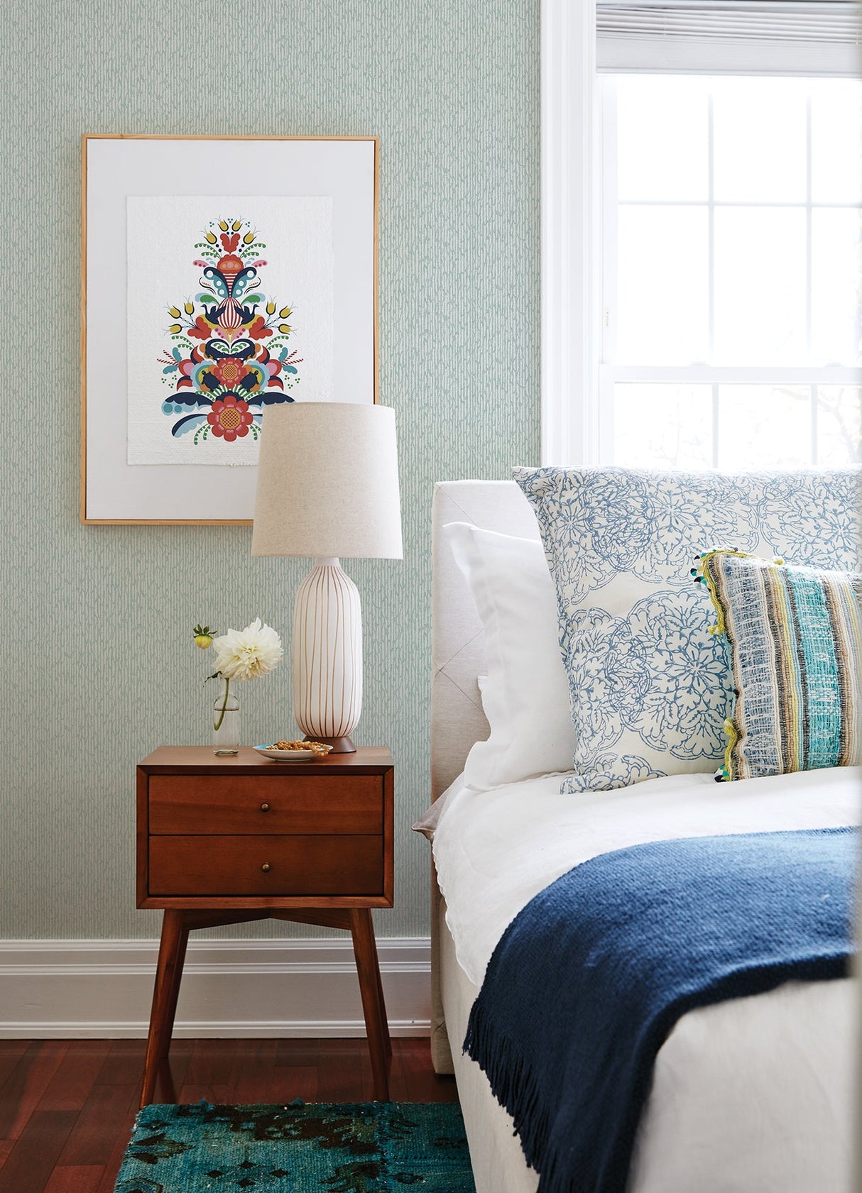 A-Street Prints 2970-26128 Mackintosh Turquoise Textural Wallpaper