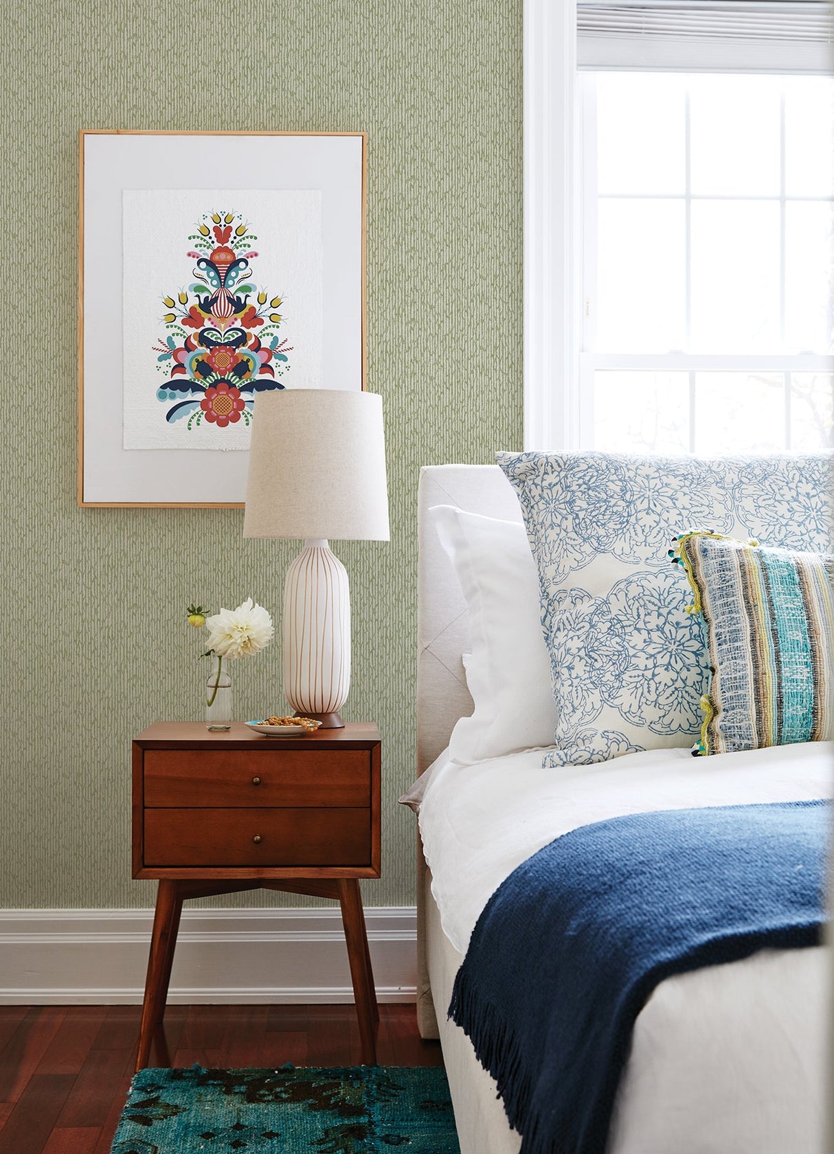 A-Street Prints 2970-26129 Mackintosh Green Textural Wallpaper