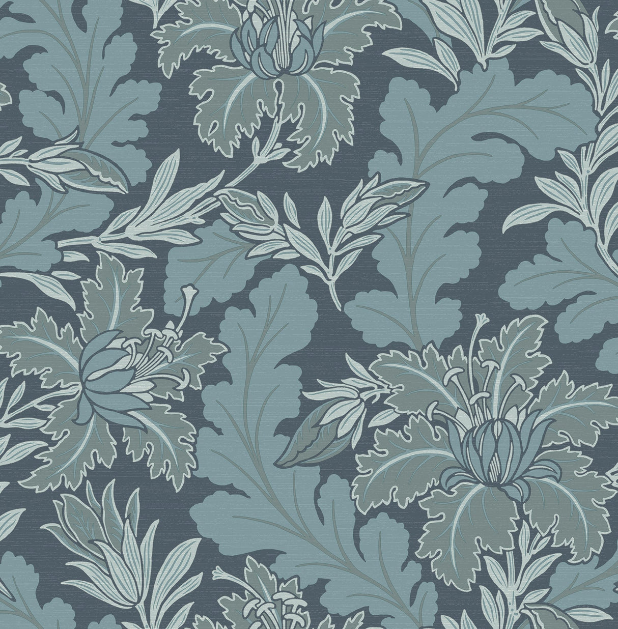 A-Street Prints 2970-26140 Butterfield Blue Floral Wallpaper