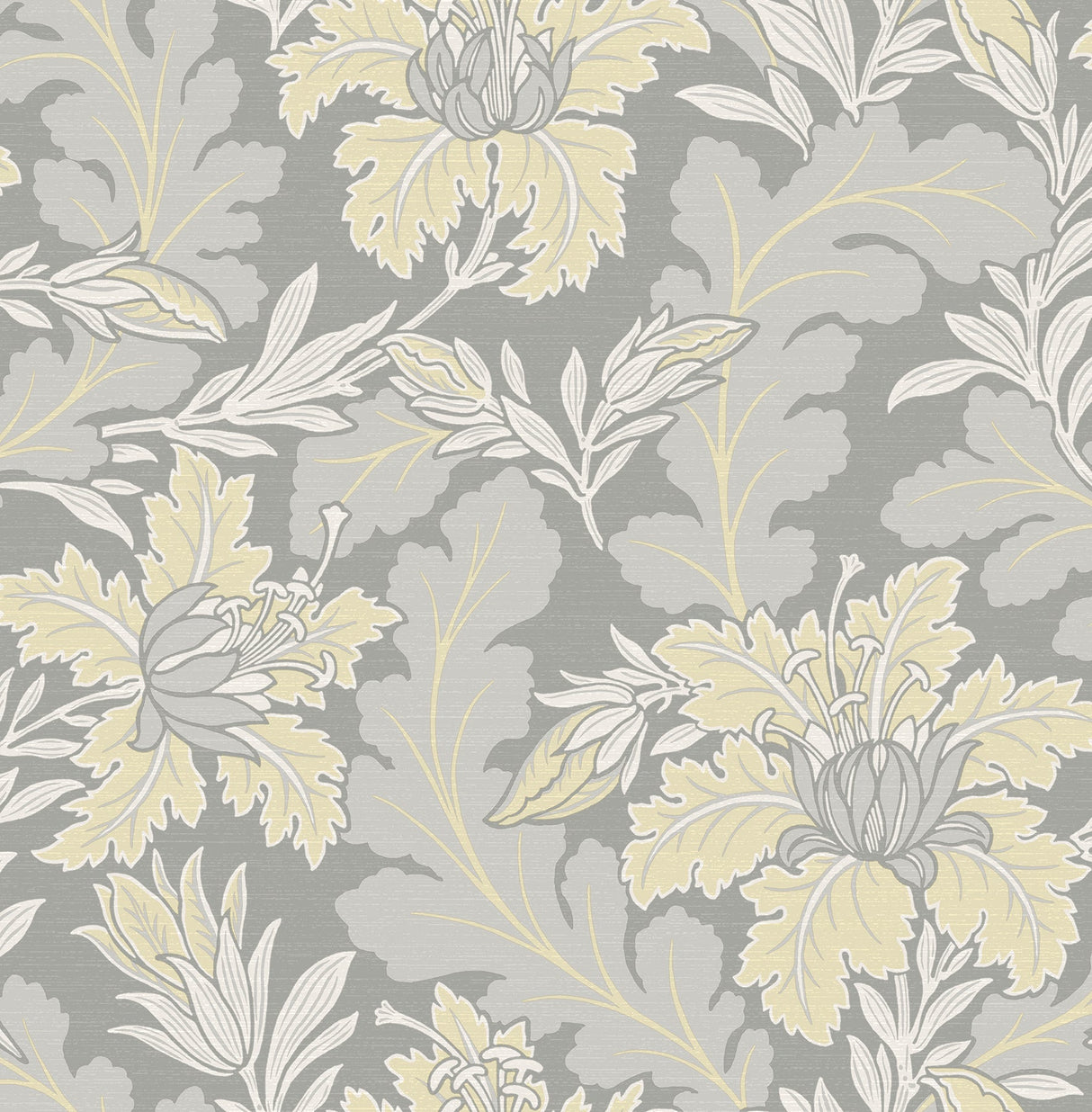 A-Street Prints 2970-26142 Butterfield Light Grey Floral Wallpaper