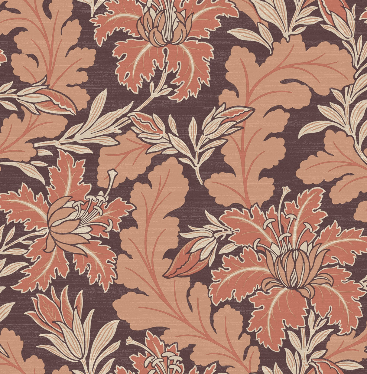 A-Street Prints 2970-26144 Butterfield Burgundy Floral Wallpaper