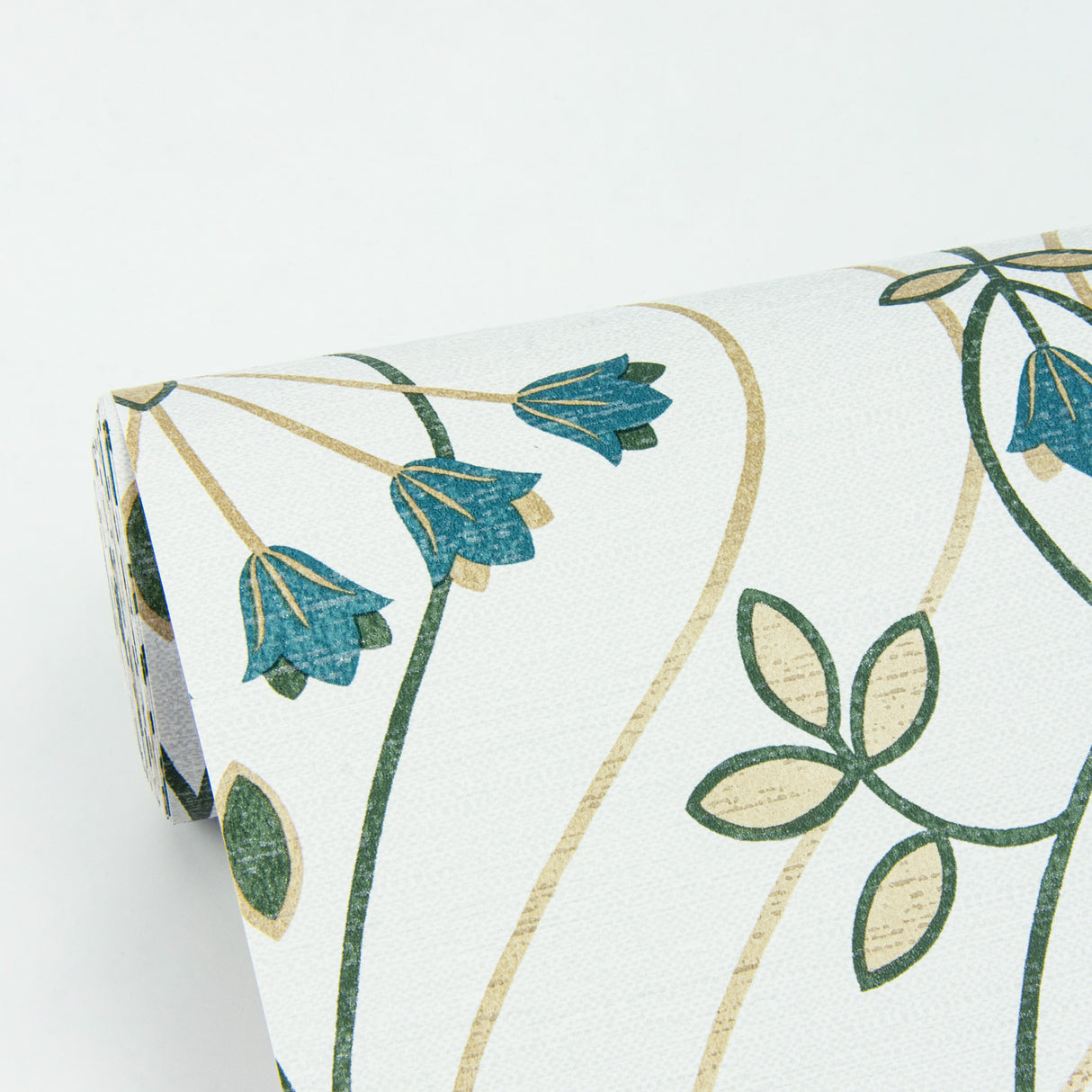 A-Street Prints 2970-26145 Dard Teal Tulip Ogee Wallpaper