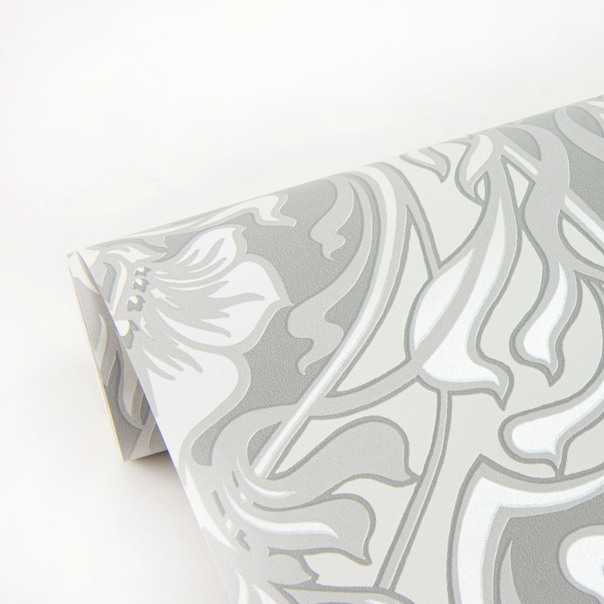 A-Street Prints 2970-26149 Mucha Off-White Botanical Ogee Wallpaper