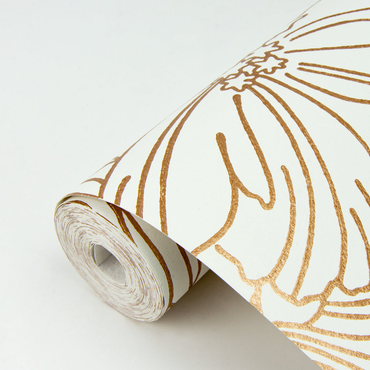 A-Street Prints 2970-87358 Selwyn Metallic Copper Floral Wallpaper