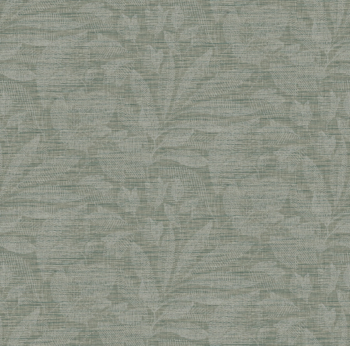 A-Street Prints 2971-86151 Lei Jade Etched Leaves Wallpaper