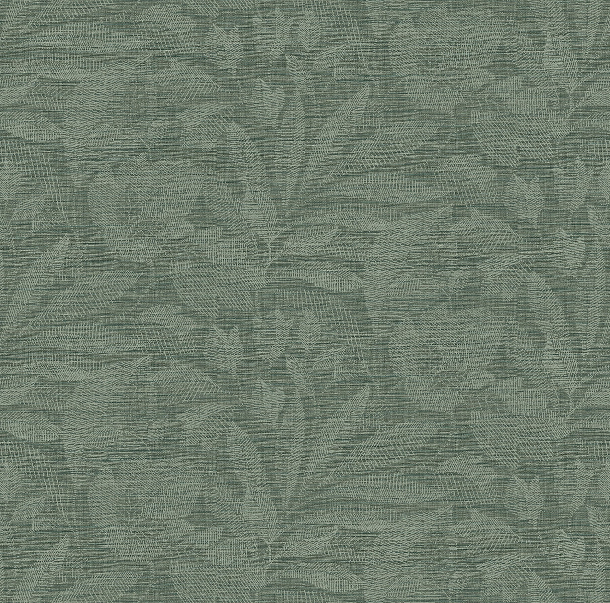 A-Street Prints 2971-86154 Lei Green Etched Leaves Wallpaper