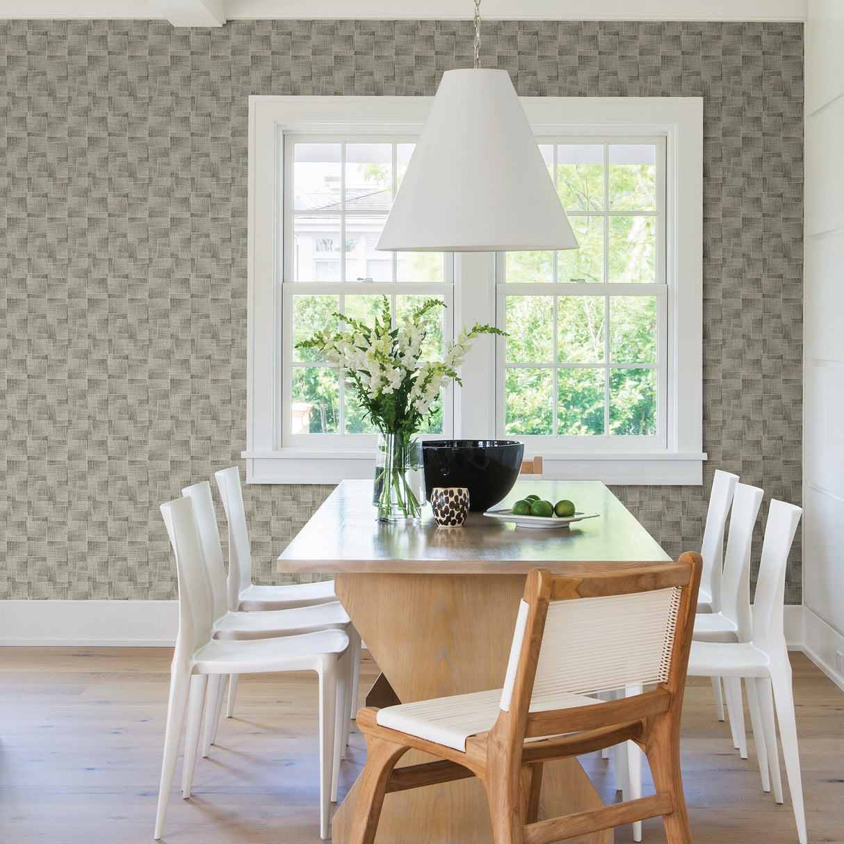 A-Street Prints 2971-86157 Ting Coffee Abstract Woven Wallpaper