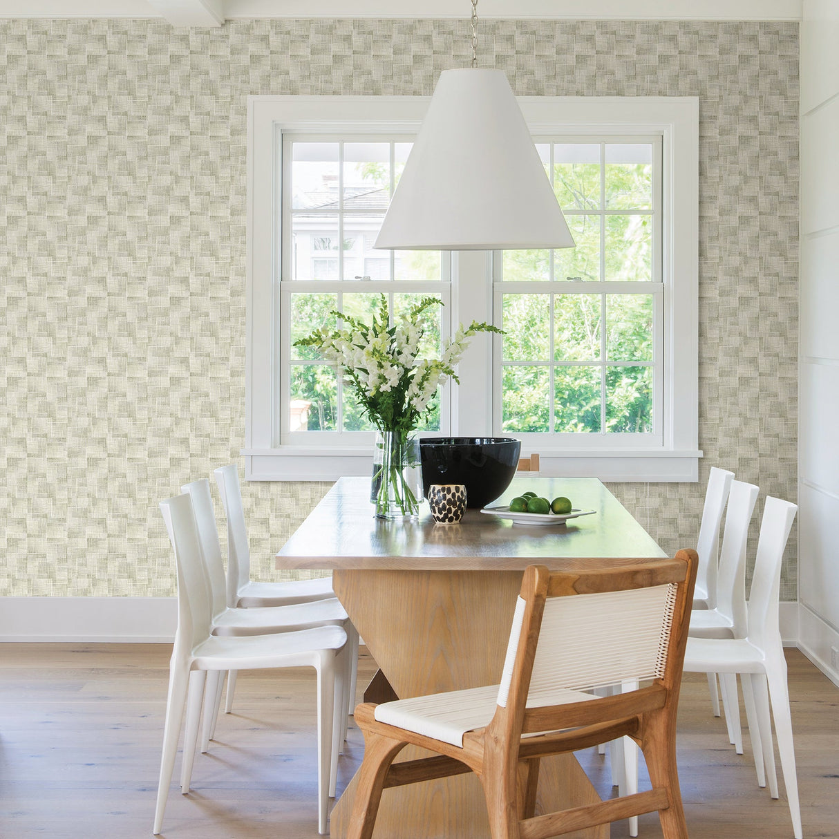 A-Street Prints 2971-86159 Ting Sage Abstract Woven Wallpaper