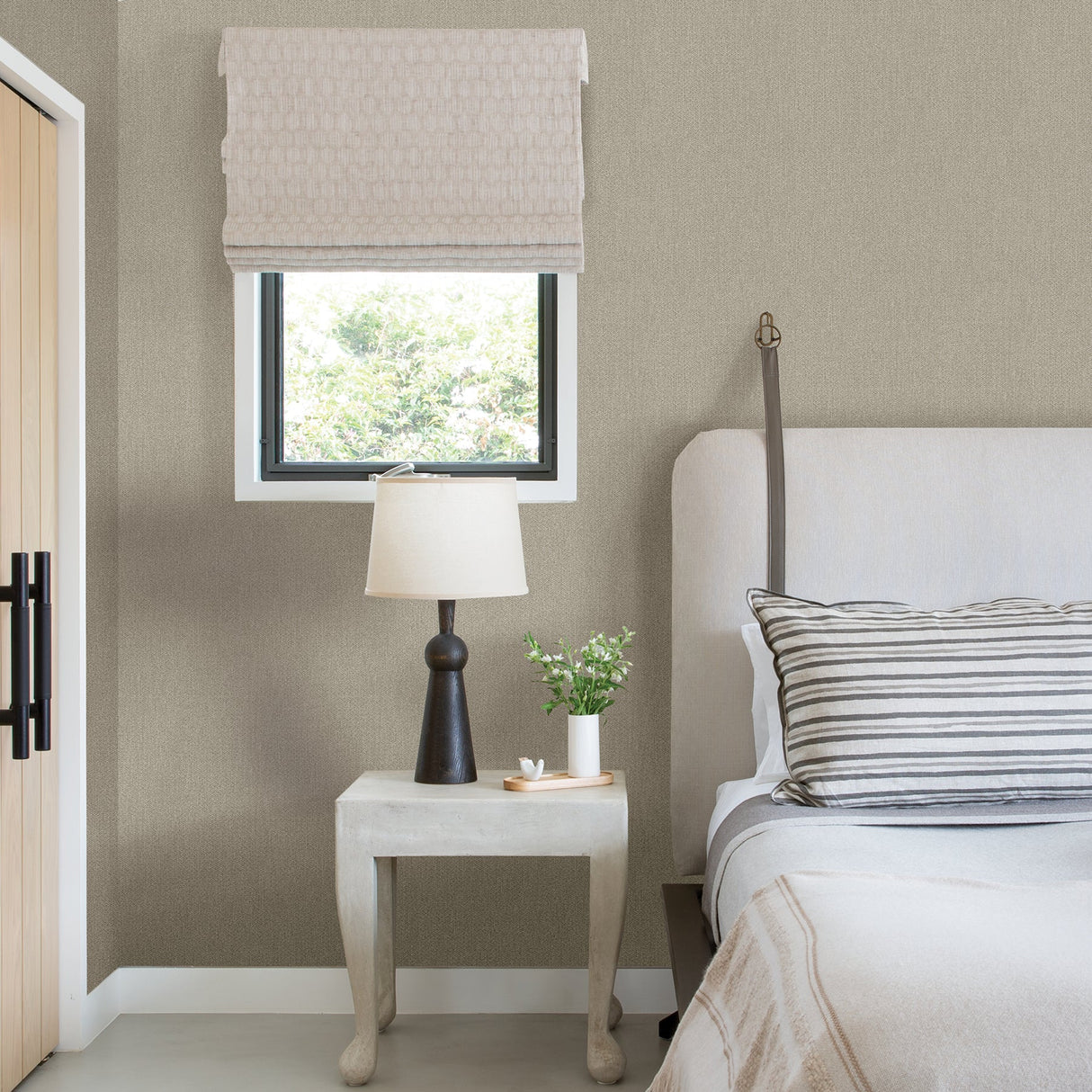 A-Street Prints 2971-86303 Sydney Grey Faux Linen Wallpaper