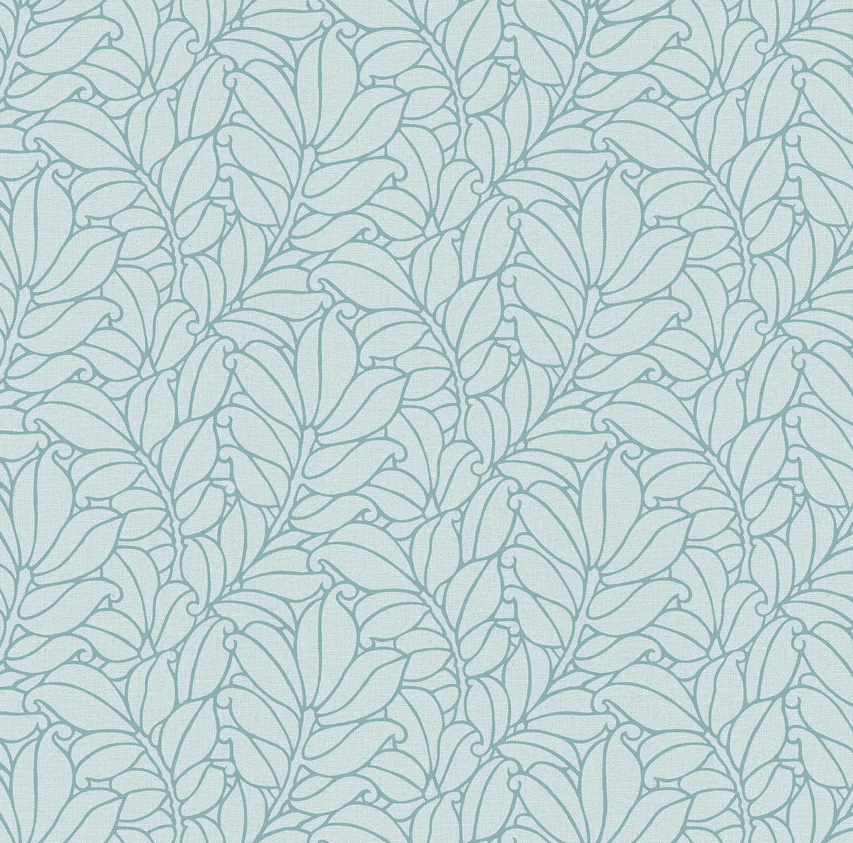 A-Street Prints 2971-86321 Coraline Teal Leaf Wallpaper