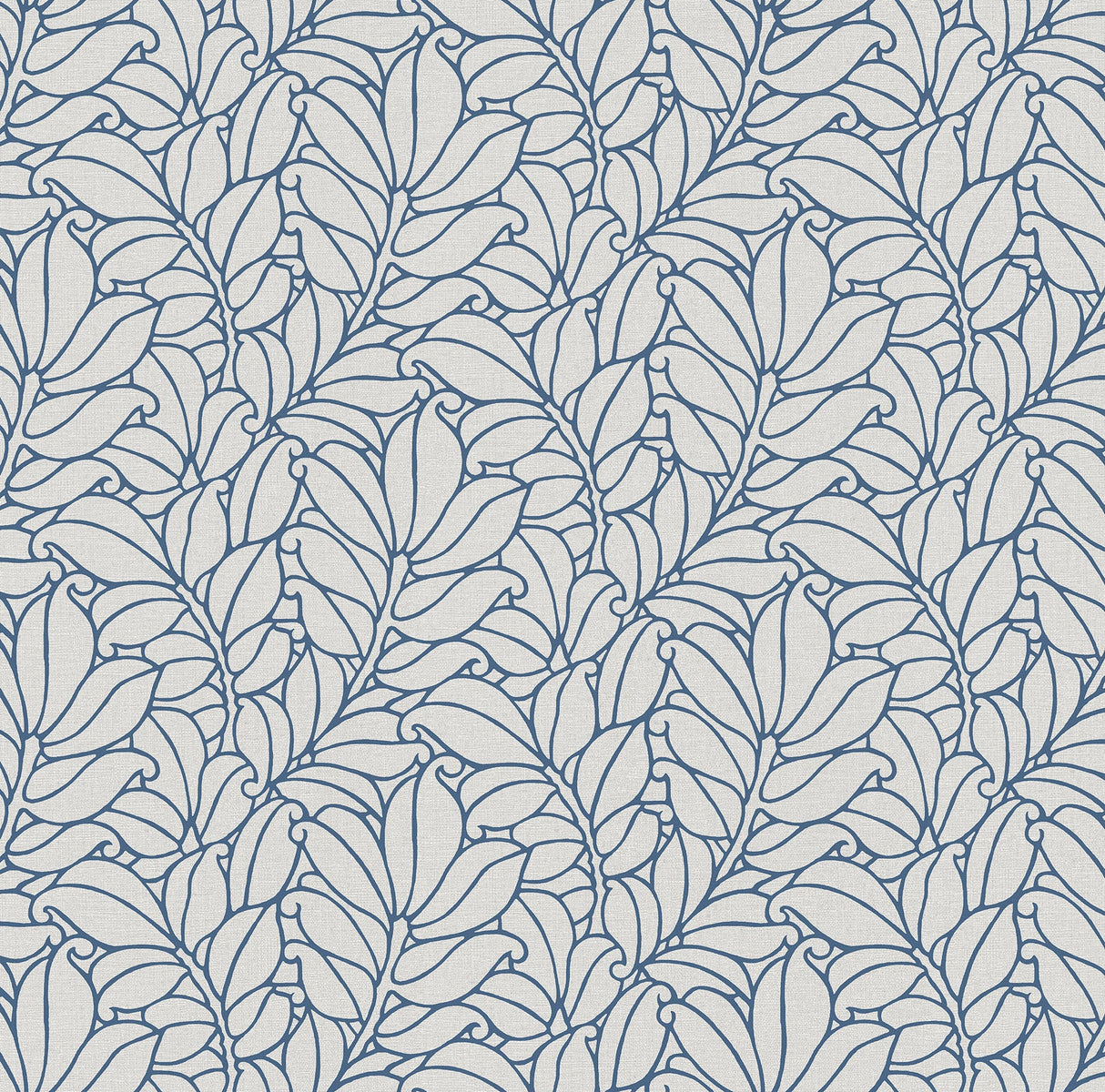 A-Street Prints 2971-86323 Coraline Blue Leaf Wallpaper
