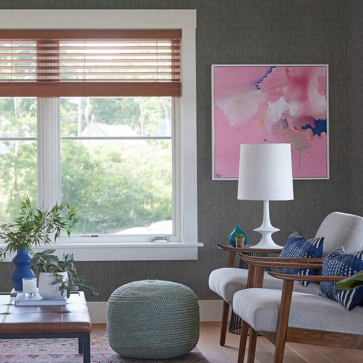 A-Street Prints 2971-86328 Dunstan Black Basketweave Wallpaper