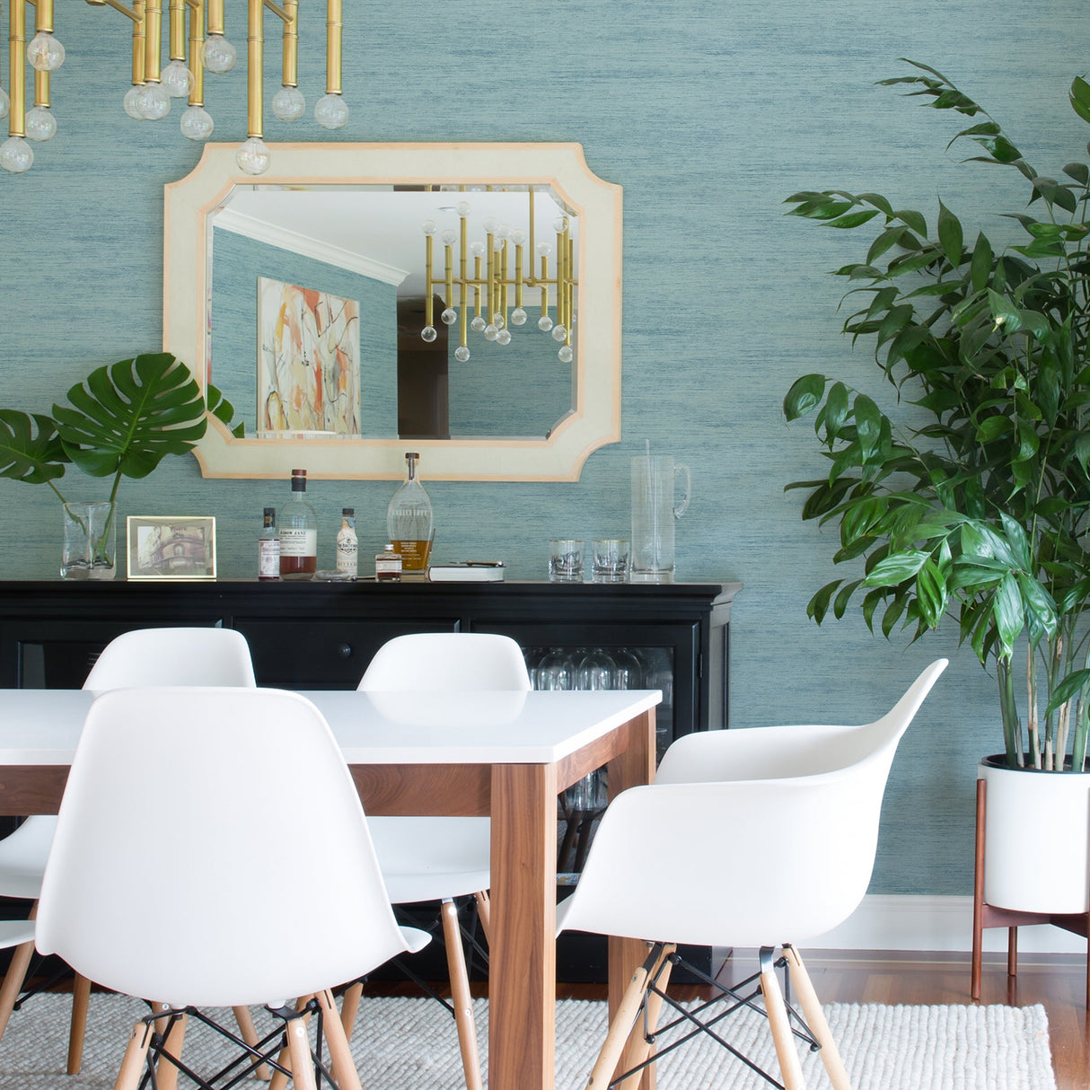 A-Street Prints 2971-86330 Lindsay Aqua Chenille Wallpaper