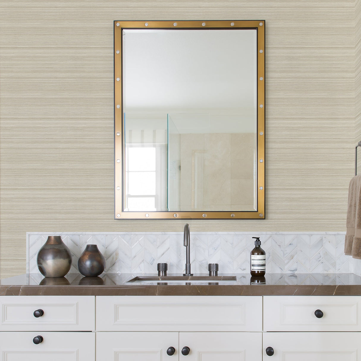 A-Street Prints 2971-86346 Skyler Cream Striped Wallpaper