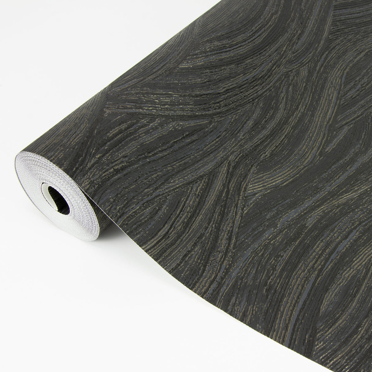 A-Street Prints 2971-86363 Leith Black Zen Waves Wallpaper