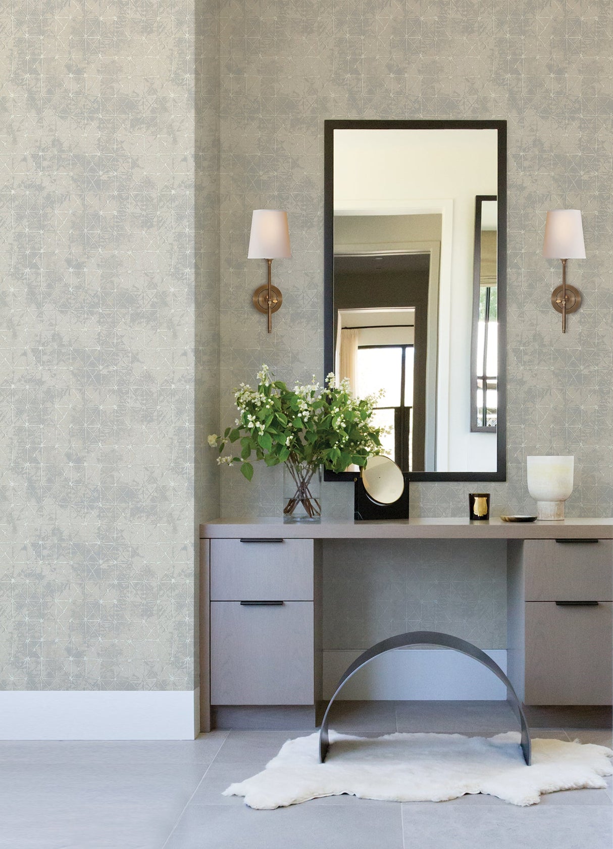 A-Street Prints 2971-86373 Odell Light Blue Antique Tiles Wallpaper