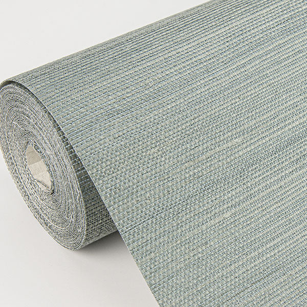 Eade’s Zhejiang Aquamarine Sisal Grasscloth Wallpaper Aquama