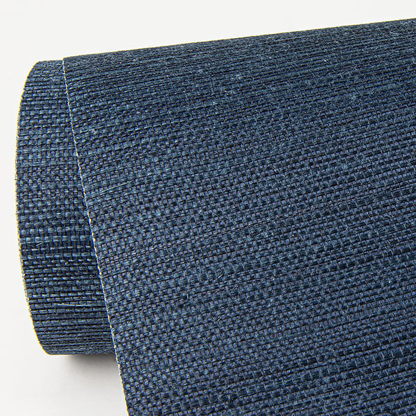 Eade’s Peninsula Navy Sisal Grasscloth Wallpaper Navy