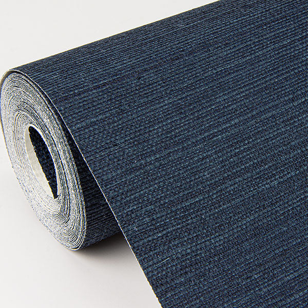 Eade’s Peninsula Navy Sisal Grasscloth Wallpaper Navy