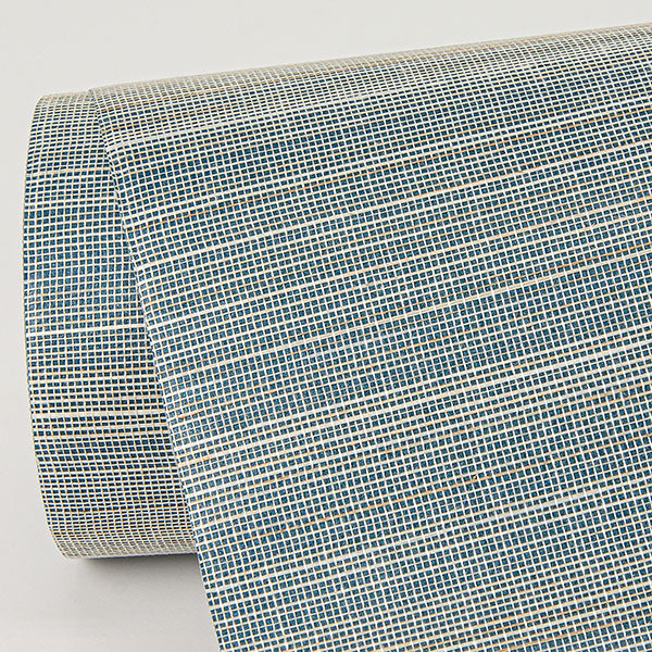 Eade’s Mai Turquoise Abaca Grasscloth Wallpaper Turquoise