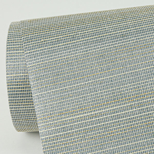 Eade’s Mai Aqua Abaca Grasscloth Wallpaper Aqua