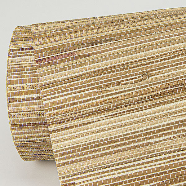 Eade’s Shuang Light Brown Handmade Grasscloth Wallpaper Ligh