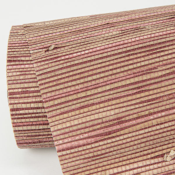 Eade’s Shuang Raspberry Handmade Grasscloth Wallpaper Raspbe
