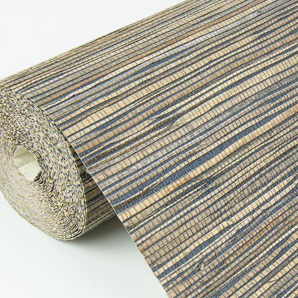 Eade’s Shuang Teal Handmade Grasscloth Wallpaper Teal