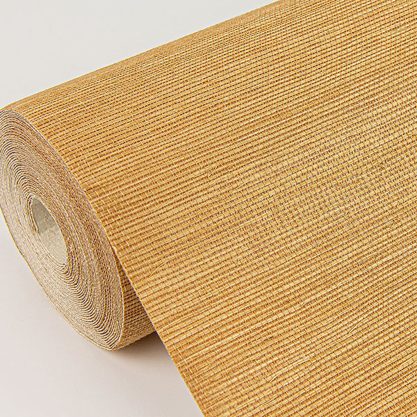 Eade’s Aiko Orange Sisal Grasscloth Wallpaper Orange