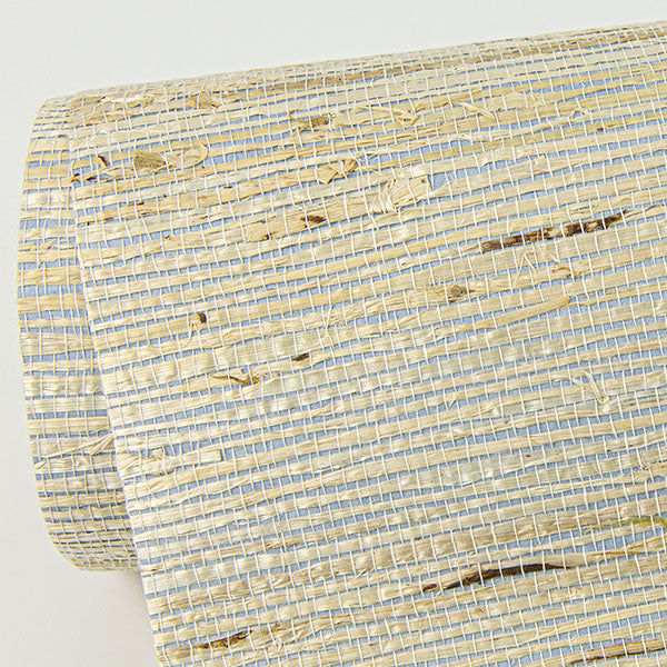 Eade’s Aiko Silver Sisal Grasscloth Wallpaper Silver