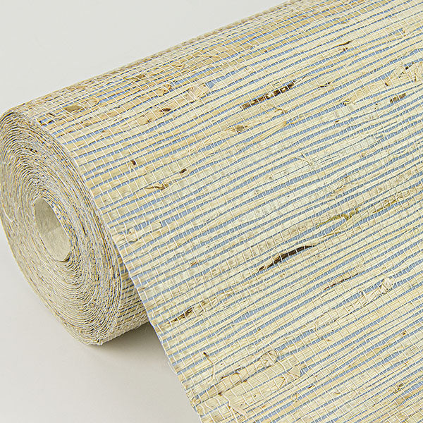 Eade’s Aiko Silver Sisal Grasscloth Wallpaper Silver