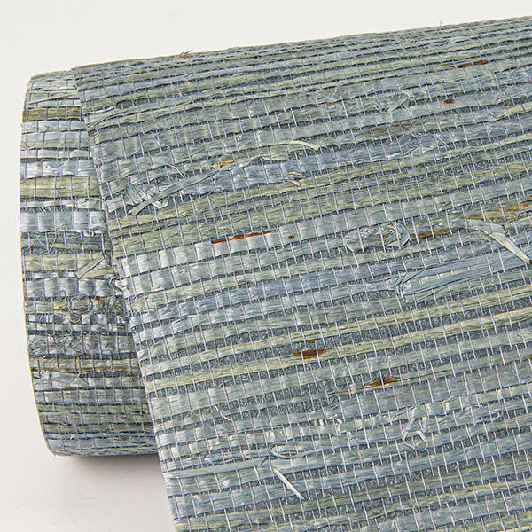Eade’s Aiko Teal Sisal Grasscloth Wallpaper Teal