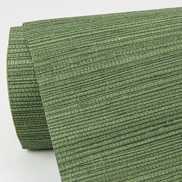 Eade’s Kira Green Hemp Grasscloth Wallpaper Green