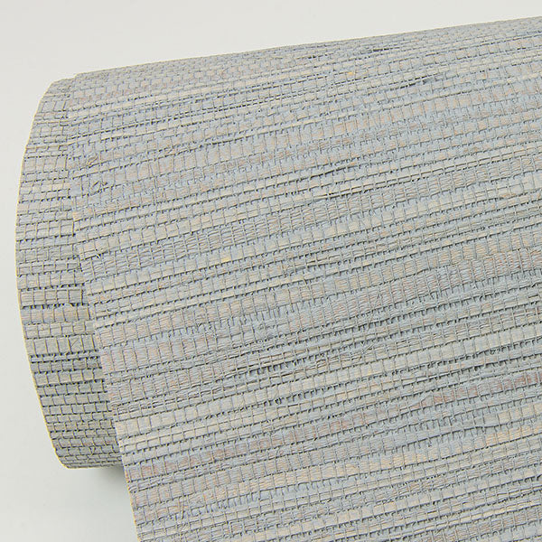Eade’s Kira Periwinkle Hemp Grasscloth Wallpaper Periwinkle