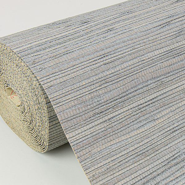 Eade’s Kira Periwinkle Hemp Grasscloth Wallpaper Periwinkle