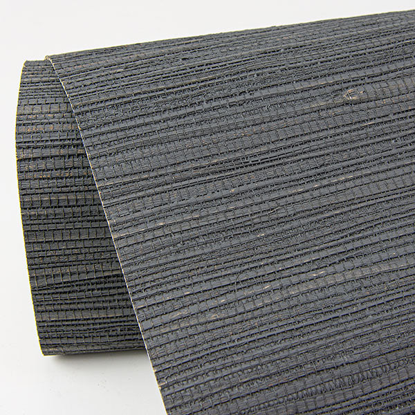 Eade’s Kira Charcoal Hemp Grasscloth Wallpaper Charcoal