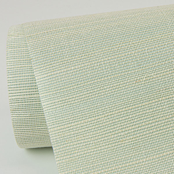 Eade’s Sakiya Seafoam Sisal Grasscloth Wallpaper Seafoam