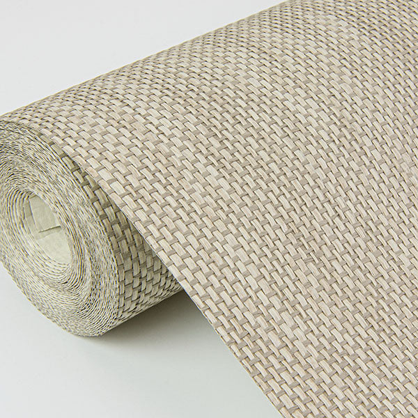 Eade’s Jia Taupe Paper Weave Grasscloth Wallpaper Taupe