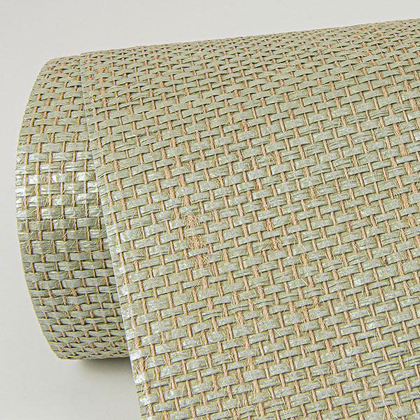 Eade’s Yanyu Sage Paper Weave Grasscloth Wallpaper Sage