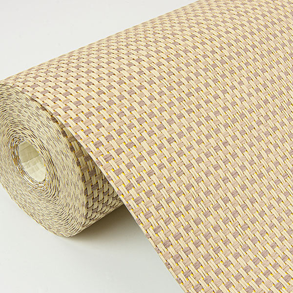 Eade’s Maylin Gold Paper Weave Grasscloth Wallpaper Gold
