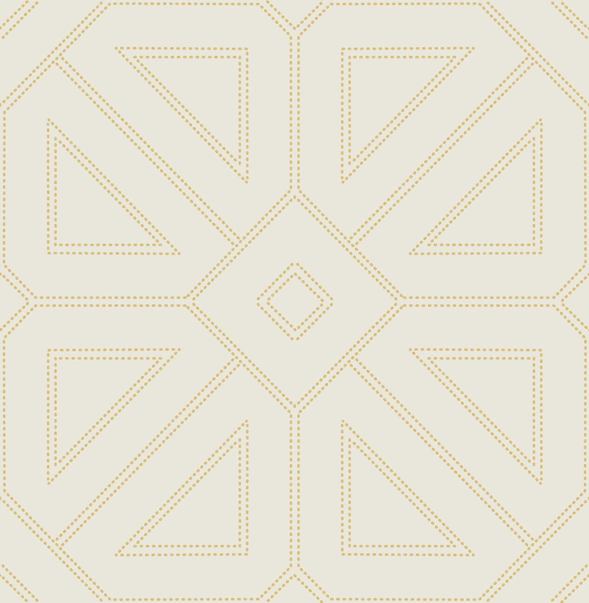 A-Street Prints 2973-87370 Voltaire Gold Beaded Geometric Wallpaper