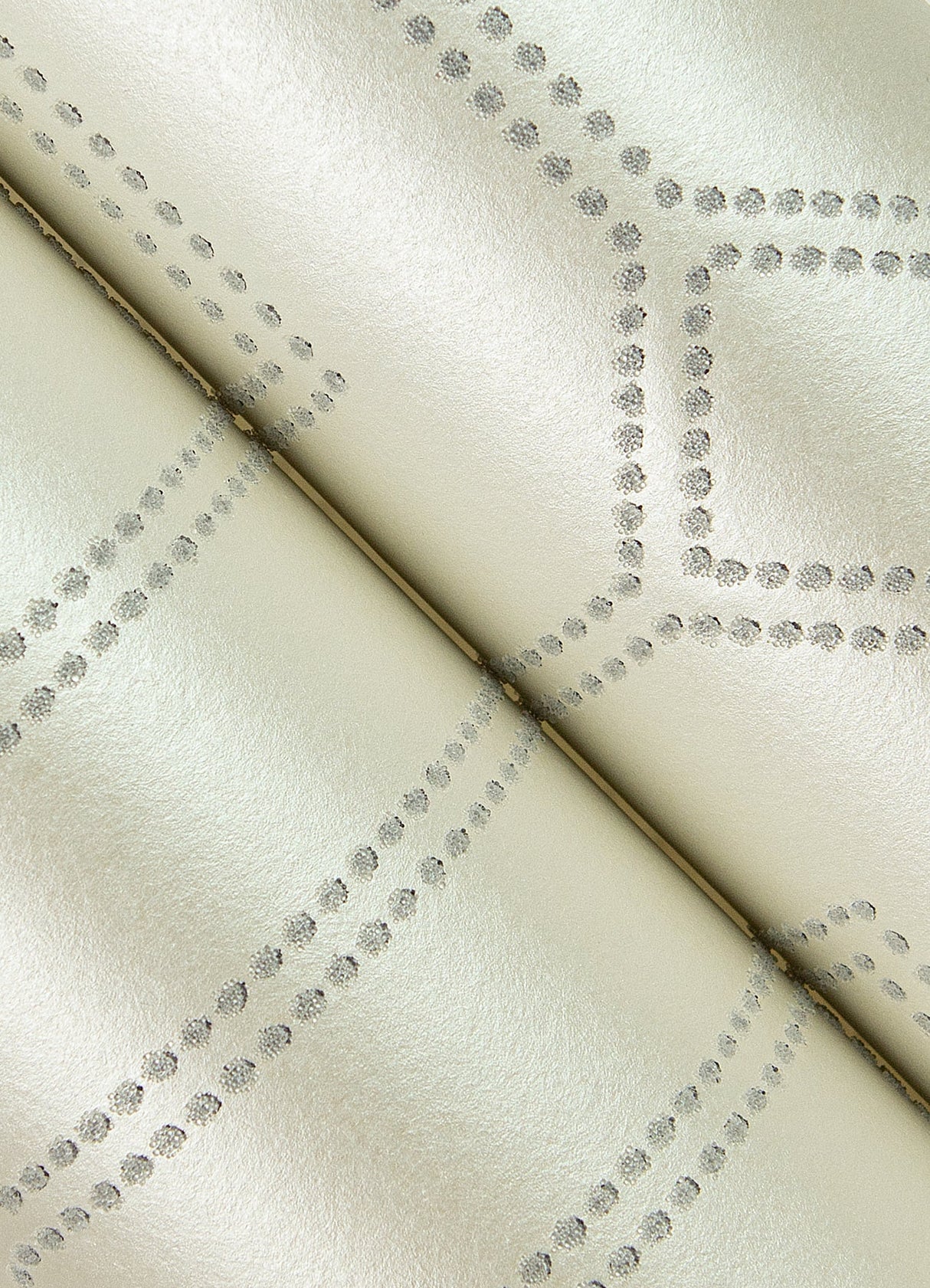 A-Street Prints 2973-87371 Voltaire Grey Beaded Geometric Wallpaper