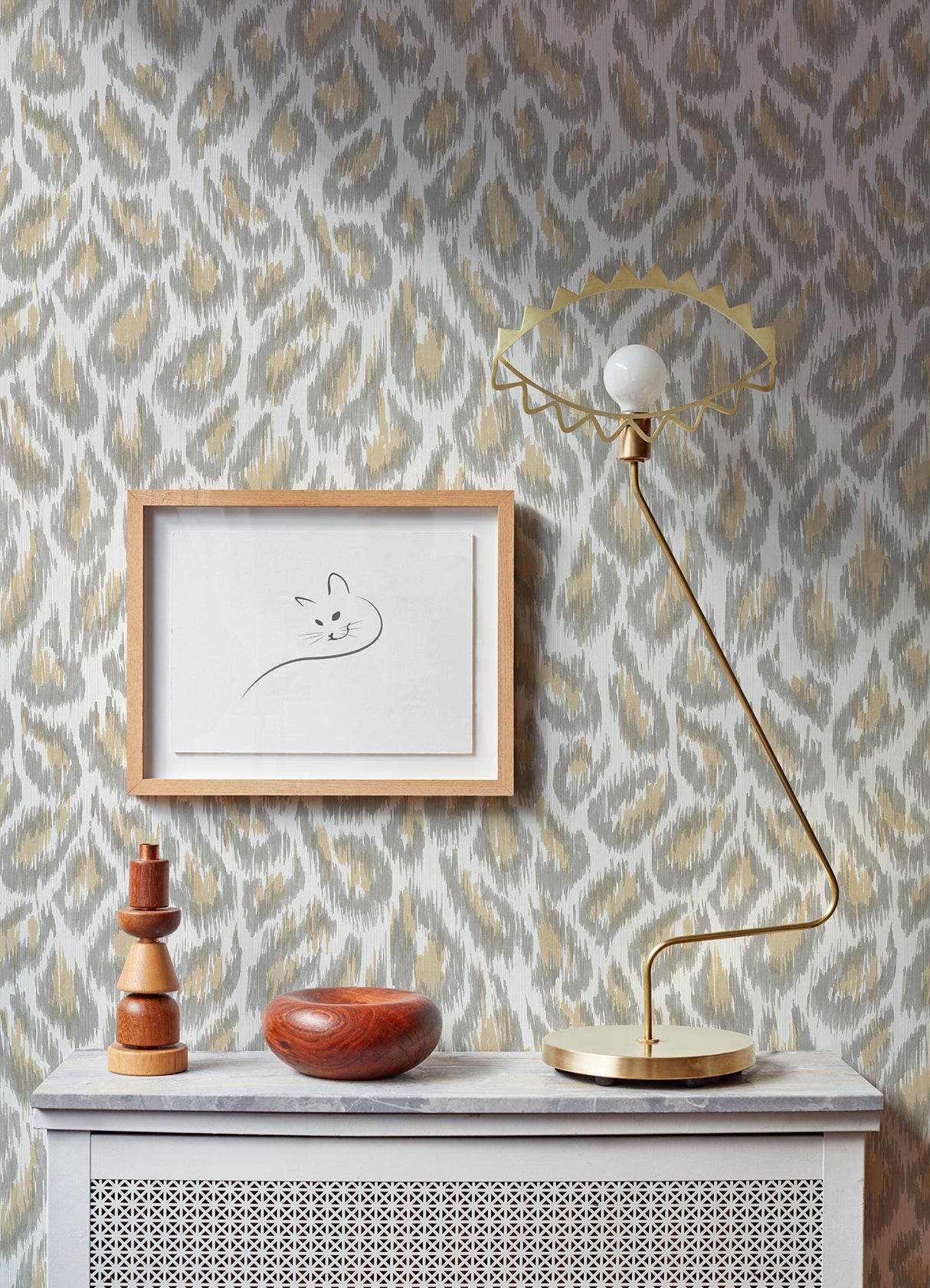 A-Street Prints 2973-90305 Electra Wheat Leopard Spot String Wallpaper