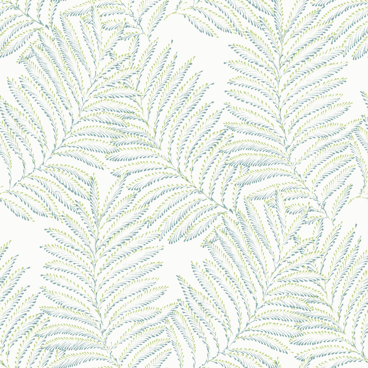 A-Street Prints 2973-90501 Finnley Green Inked Fern Wallpaper